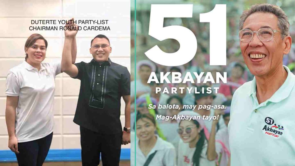 Akbayan and Duterte Partylist