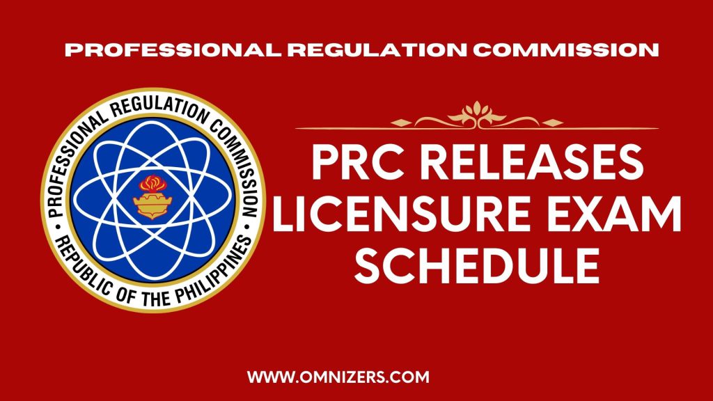 PRC Releases Licensure Exam Schedule