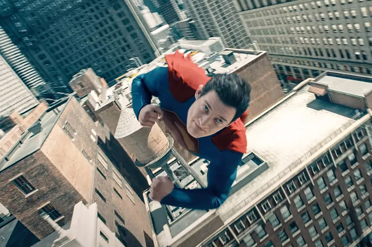 David Corenswet portraying Superman in the 2025 film. Warner Bros./Courtesy Everett Collection